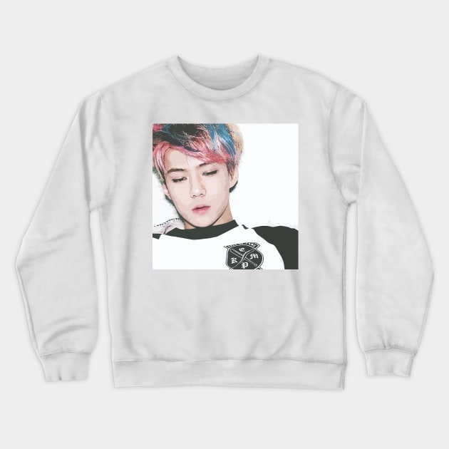 Sehun-Ah! Crewneck Sweatshirt by elisa88